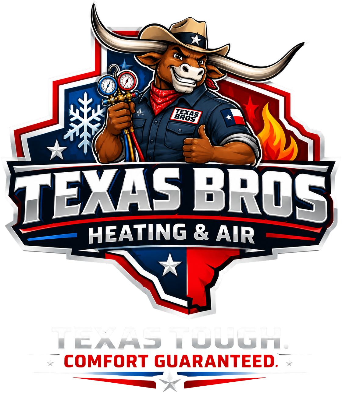 Texas Bros Heating and Air logo